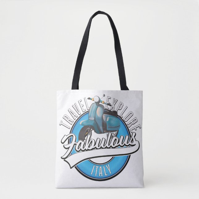 Tote Bag Voyager Explorez Fabulous Italie (Devant)