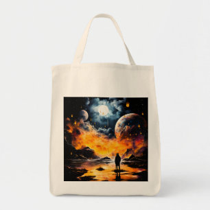 Tote Bag Voyageur astronaute Horizon cosmique Journey