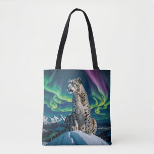 Tote Bag « Voyageur du ciel du Nord » – Portrait de léopard