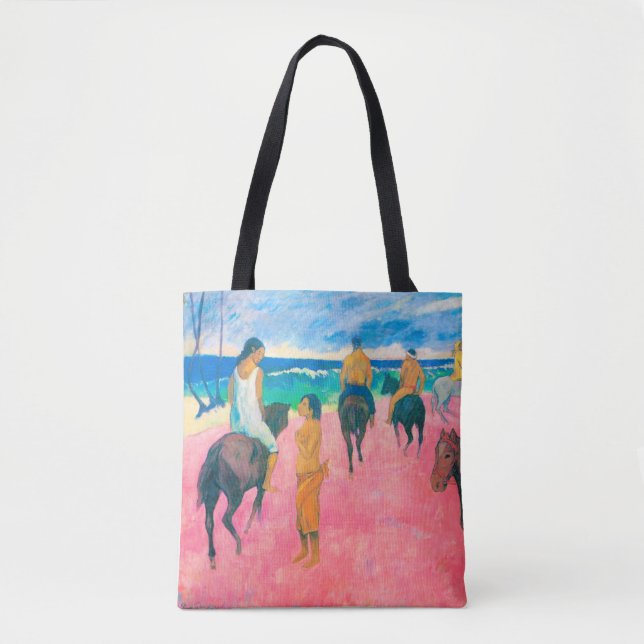 Tote Bag Voyageurs sur la plage, Gauguin (Devant)