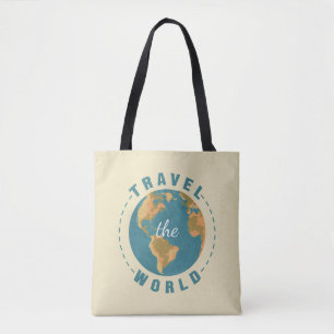 Tote Bag Voyagez dans le monde Carte des vacances terrestre