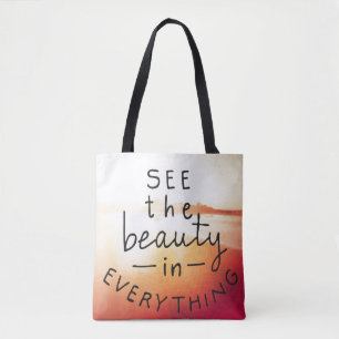 Tote Bag Voyez la beauté dans tout