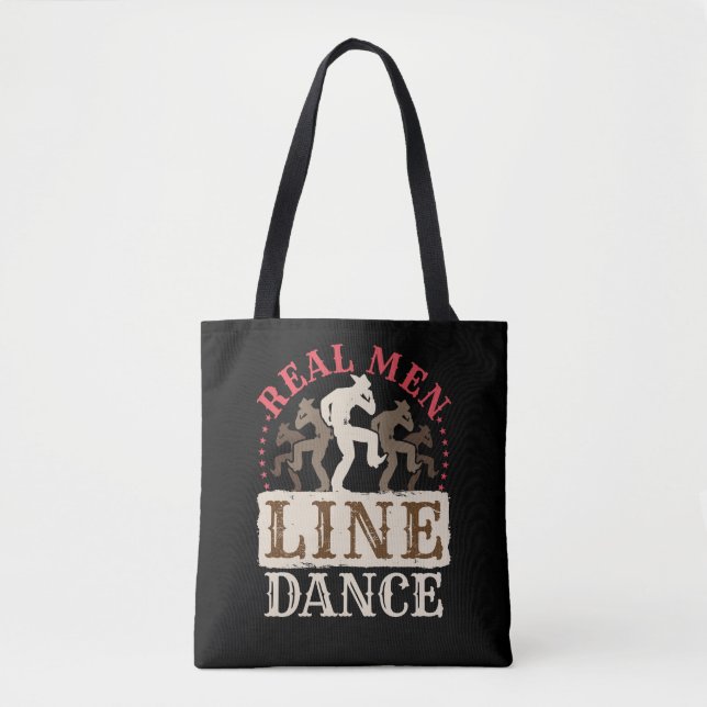 Tote Bag Vraie Ligne Homme Danse Pays Danser (Devant)