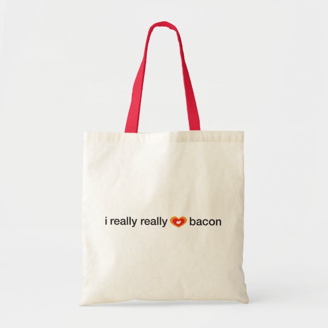 Tote Bag vraiment vraiment lard du coeur i (Devant)