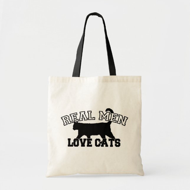 Tote Bag Vrais chats d'amour d'hommes (Devant)
