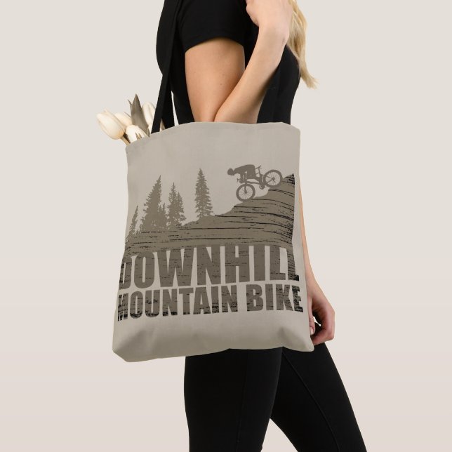 Tote Bag VTT Downhill Vélos de Montagne (De près)