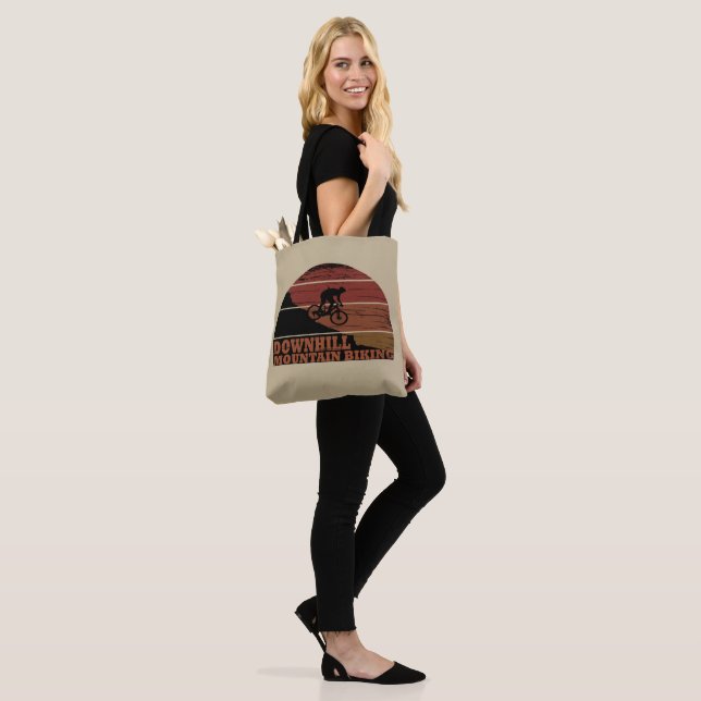 Tote Bag VTT Downhill Vélos de Montagne (Sur le modèle)