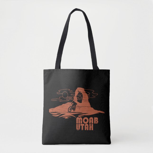 Tote Bag Vtt Moab - Utah Vélo de montagne (Devant)