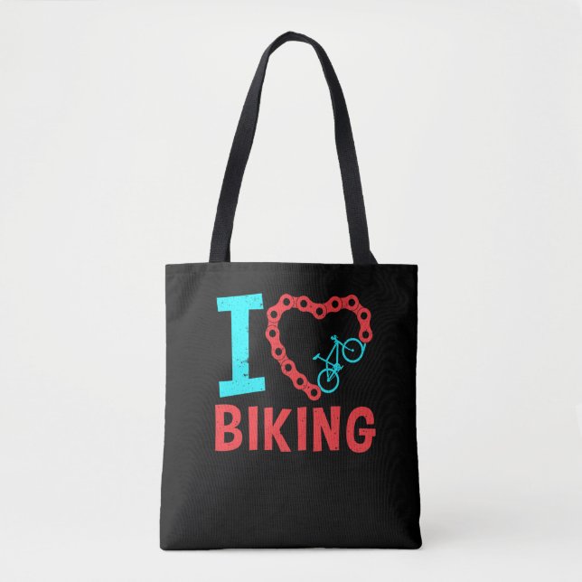 Tote Bag VTT Vélo Vélo I Love Vélo (Devant)