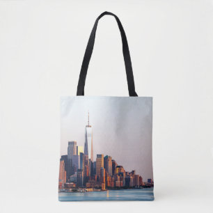 Tote Bag Vue aérienne du World Trade Center du Sunset de Ne