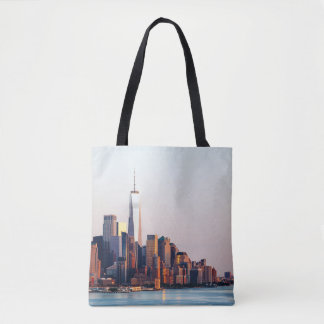 Tote Bag Vue aérienne du World Trade Center du Sunset de Ne
