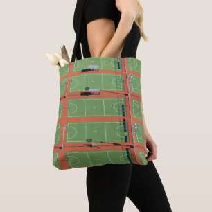 Tote Bag Vue aérienne sur des courts de tennis