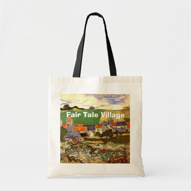 Tote Bag Vue d'Auvers Vincent van Gogh. (Devant)