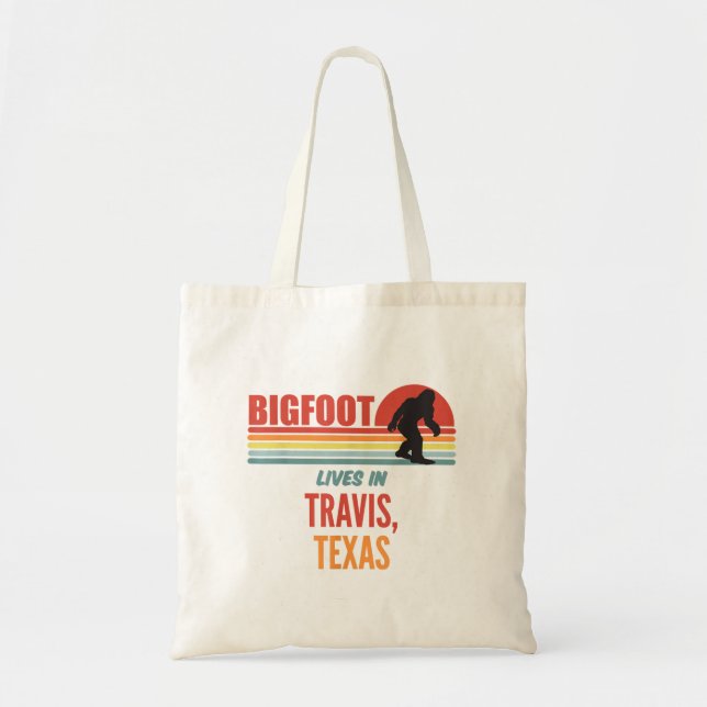 Tote Bag Vue de Bigfoot à Travis Texas  (Devant)