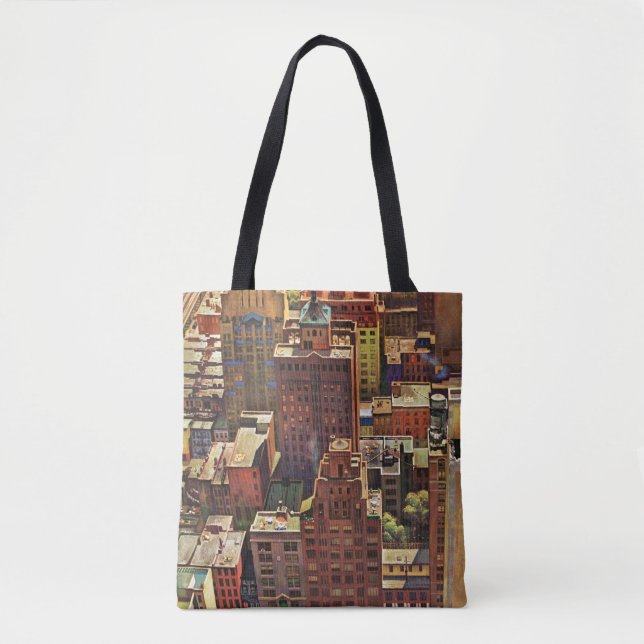 Tote Bag Vue de New York par John Falter (Devant)
