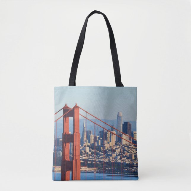 Tote Bag Vue de San Francisco par Golden Gate Bridge (Devant)
