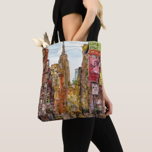 Tote Bag Vue des destinations New York City de la peu