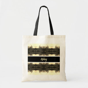 Tote Bag Vue générale du port d'Alger en Algérie vintage