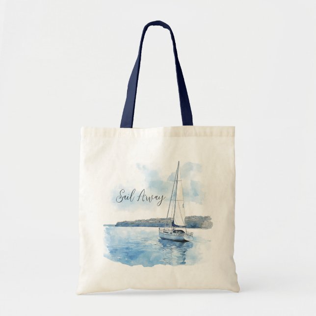 Tote Bag Vue océanique Sail Away (Devant)