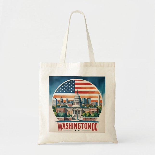 Tote Bag Vue panoramique de Washington DC (Devant)