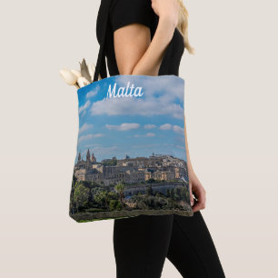 Tote Bag Vue panoramique sur la vieille ville de La Valette
