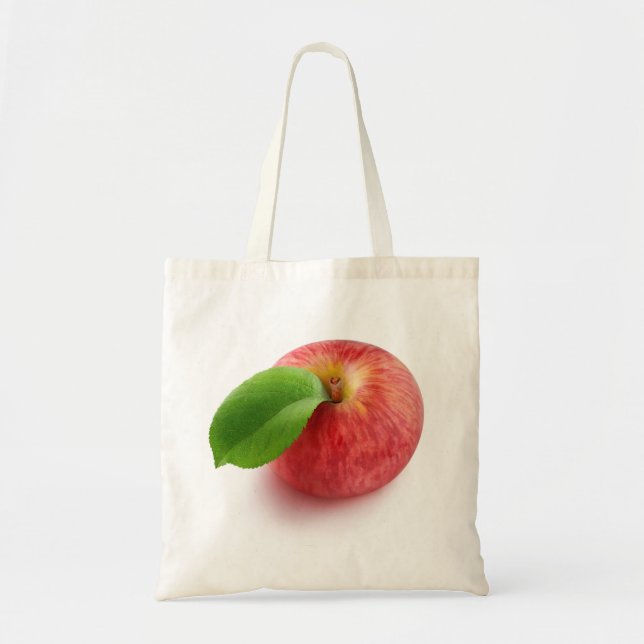 Tote Bag Vue supérieure de la pomme rouge (Devant)