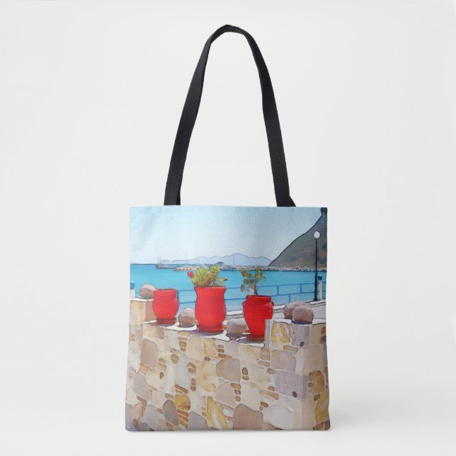 Tote Bag Vue sur la mer (Devant)