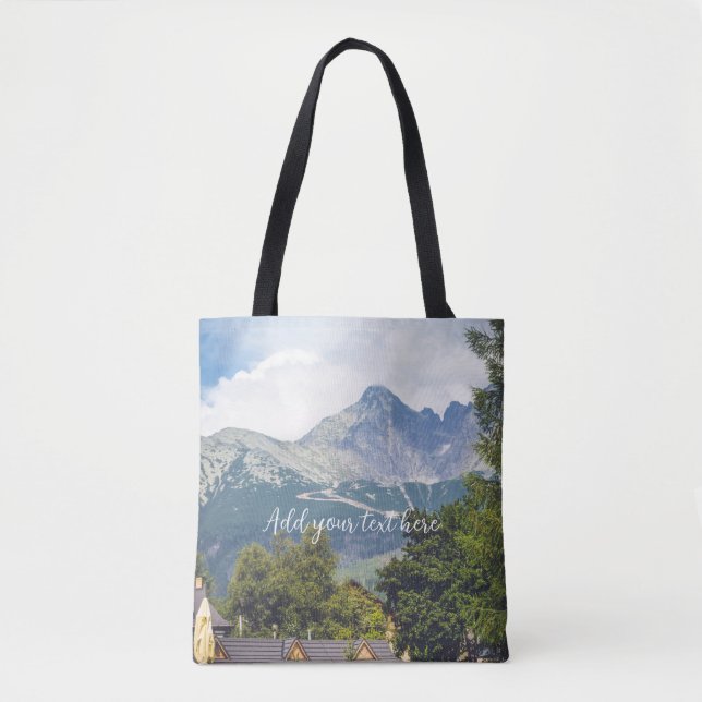 Tote Bag Vue sur les montagnes (Devant)
