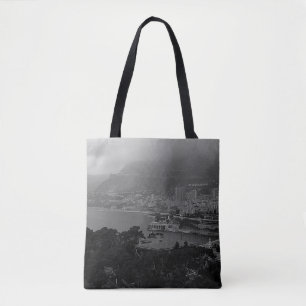 Tote Bag Vue vintage sur la côte de Monaco Monte Carlo