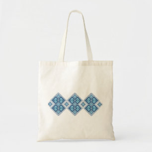 Tote Bag Vyshyvanka ukrainien de bleu de broderie