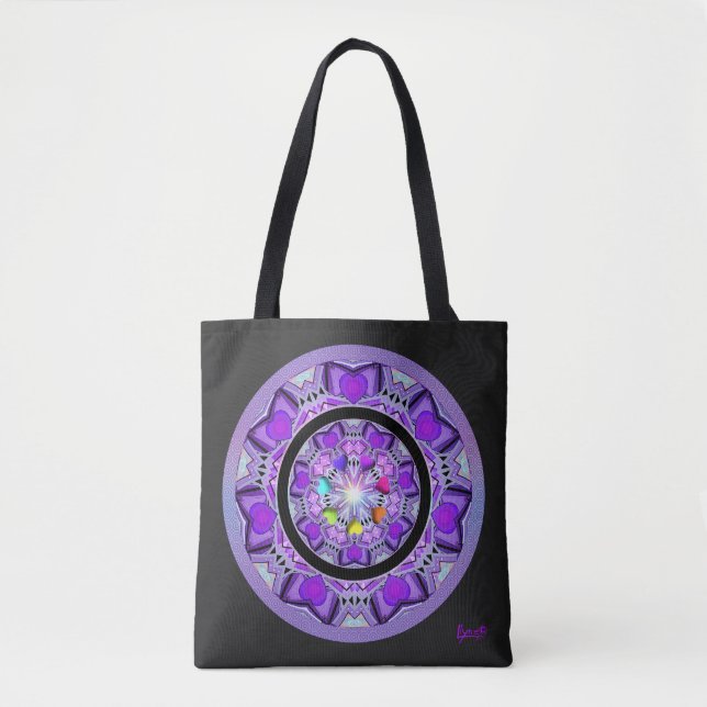 Tote Bag W2 pourpre (Devant)