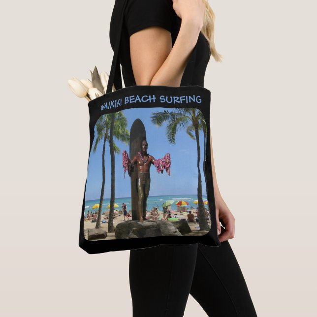 Tote Bag Waikiki Beach Fourre-tout (De près)