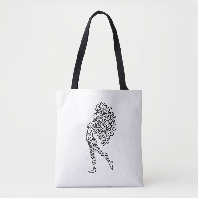 Tote Bag Warrior Woman Design (Devant)