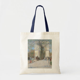 Tote Bag Washington Arch, Spring by Frederick Childe Hassam