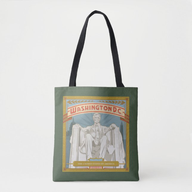 Tote Bag Washington DC | Mémorial de Lincoln (Devant)
