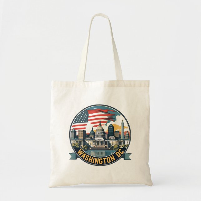 Tote Bag Washington DC Skyline (Devant)