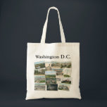 Tote Bag Washington DC : Souvenir des cartes postales Vinta<br><div class="desc">Magnifique souvenir pour Washington,  D.C. Les images proviennent toutes de cartes postales vintages et sont de nombreuses attractions touristiques célèbres dans cette jolie ville.</div>