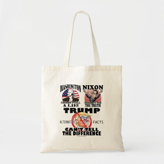 Tote Bag Washington Nixon Dump Trump Lieur (Devant)