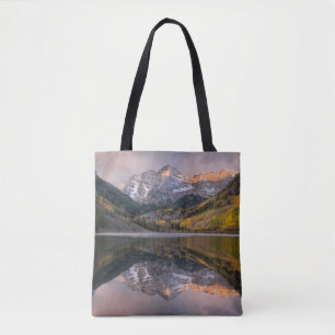 Tote Bag Water   Maroon Bells Colorado