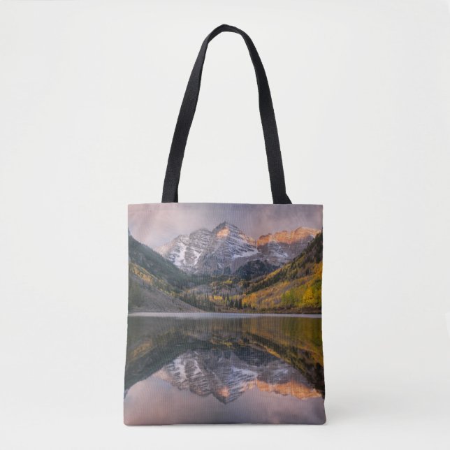 Tote Bag Water | Maroon Bells Colorado (Devant)