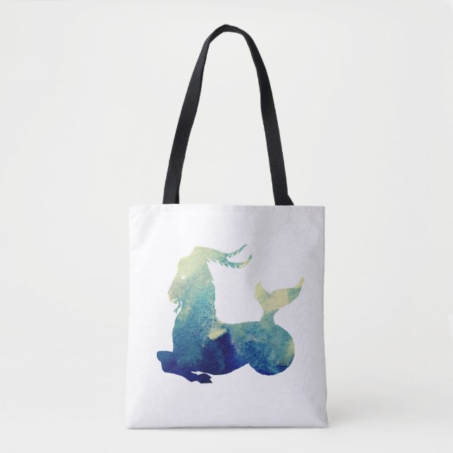 Tote Bag Watercolor Capricorn (Devant)