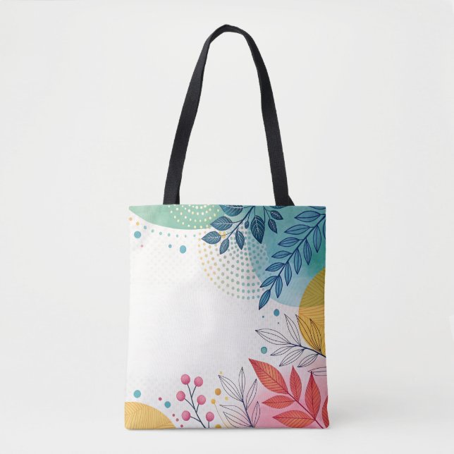 Tote Bag Watercolor Whimsy (Devant)