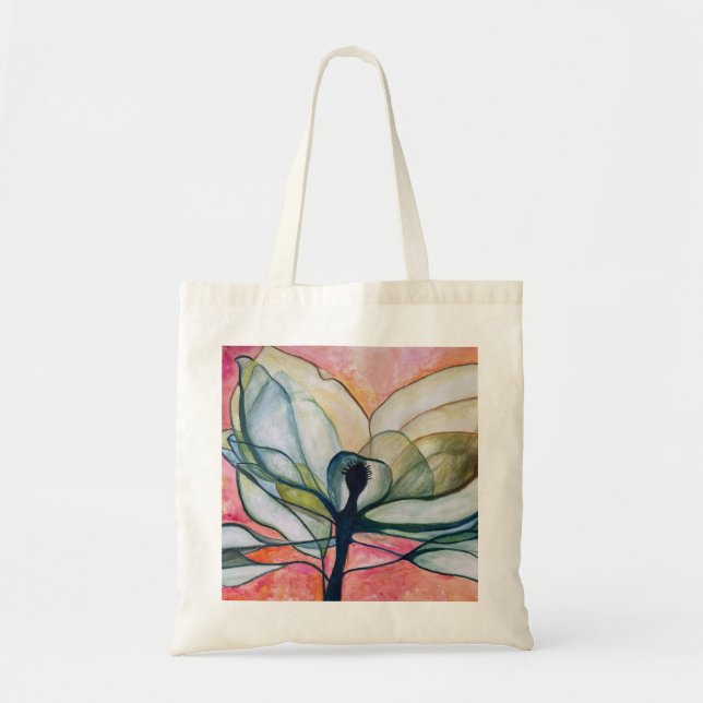 Tote Bag Watercolor Xray Flower (Devant)