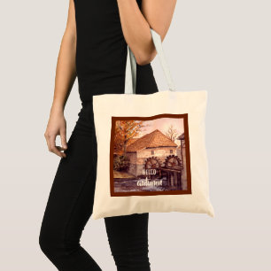 Tote Bag Watermill Watercolor