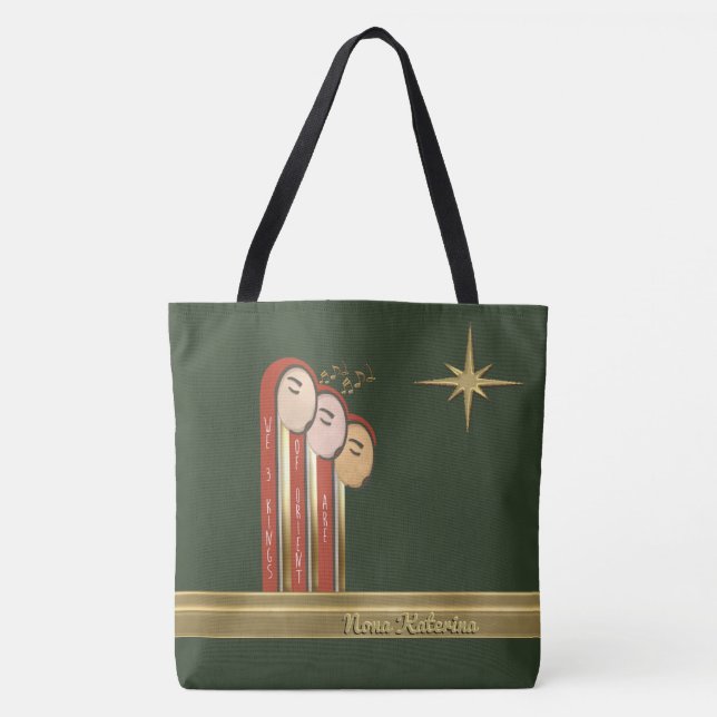 Tote Bag We 3 Kings - Noël Art Déco Personnalisé (Devant)