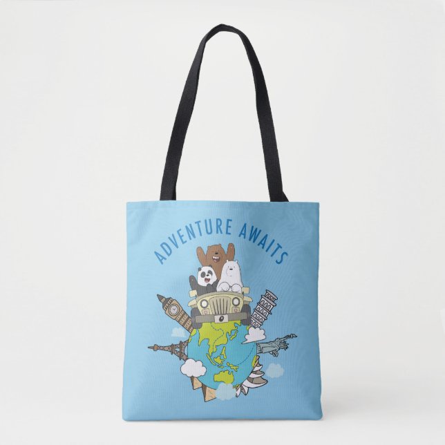 Tote Bag We Bare Bears - Adventure Await (Devant)