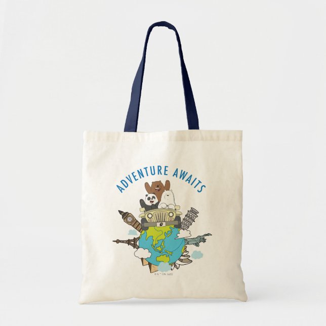 Tote Bag We Bare Bears - Adventure Await (Devant)