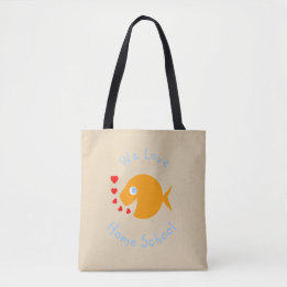 Tote Bag We Love Home School Cute Homeschoolers