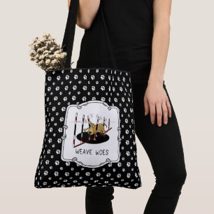 Tote Bag Weave Woes - drôle d'agilité de chien