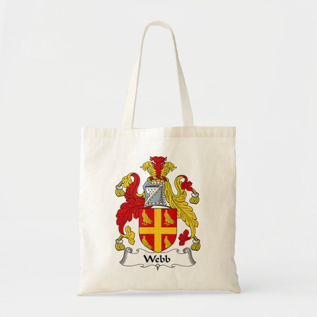 Tote Bag Webb Coat of Arms Family Crest (Devant)